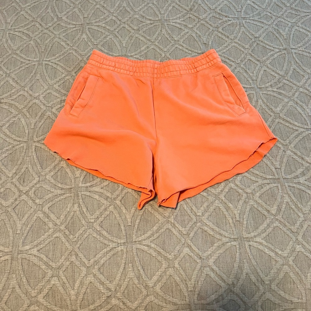 Aerie coral sweat shorts M